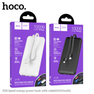 Sạc dự phòng J118 có cáp (10.000mAh)