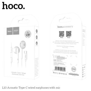 Tai nghe có dây Hoco L10 Acoustic Type C có mic