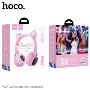 Tai nghe Bluetooth chụp tai Hoco tai mèo W27